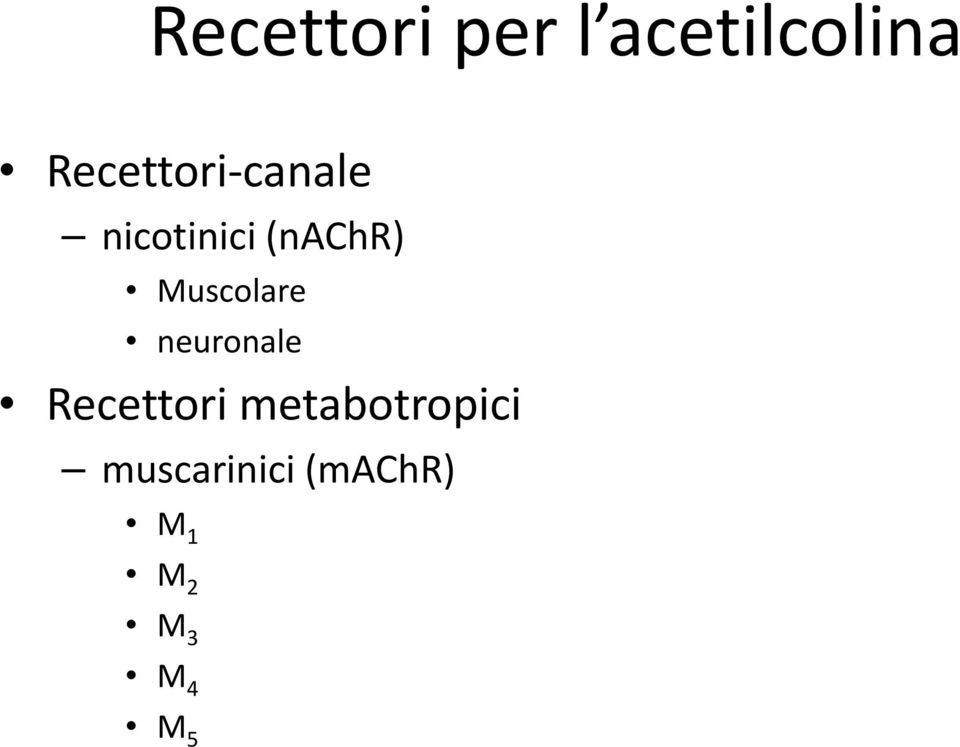 Muscolare neuronale Recettori