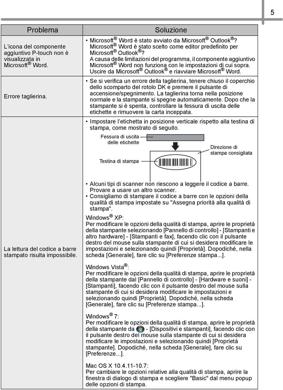 A causa delle limitazioni del programma, il componente aggiuntivo Microsoft Word non funziona con le impostazioni di cui sopra. Uscire da Microsoft Outlook e riavviare Microsoft Word.