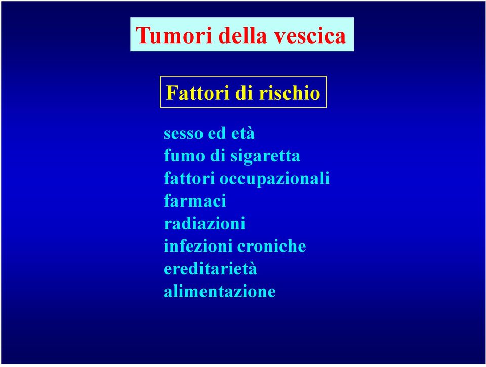 occupazionali farmaci radiazioni