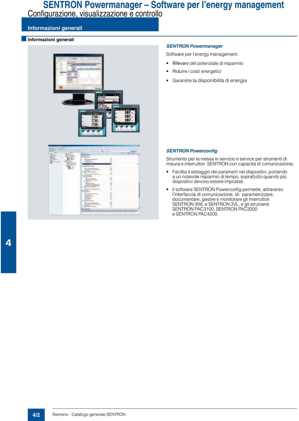 Powerconfig Strumento per la messa in servizio e service per strumenti di misura e interruttori con