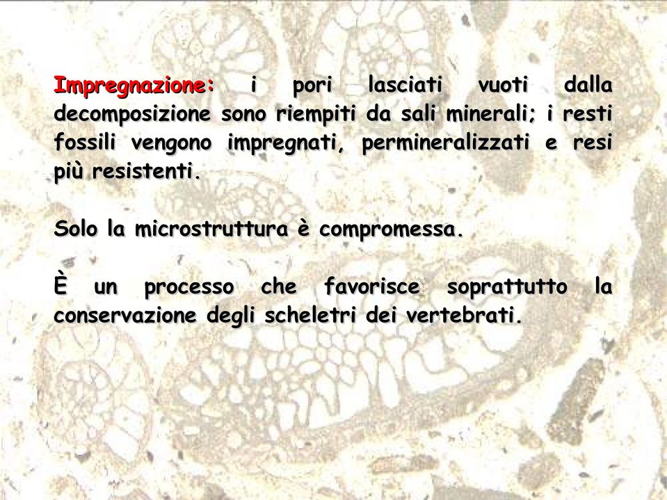 resi più resistenti. Solo la microstruttura è compromessa.