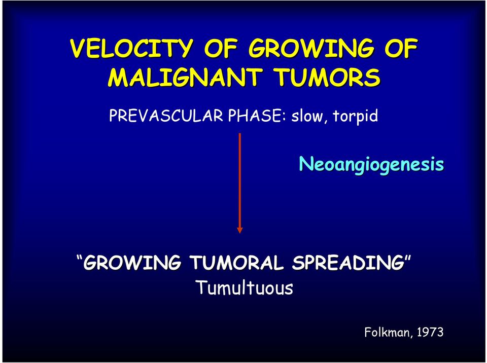 torpid Neoangiogenesis GROWING