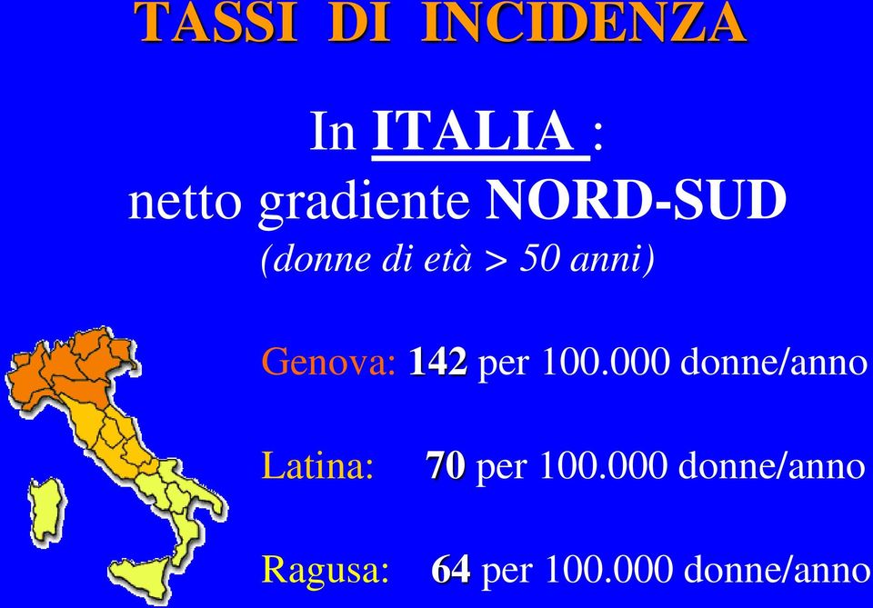 Genova: 142 per 100.