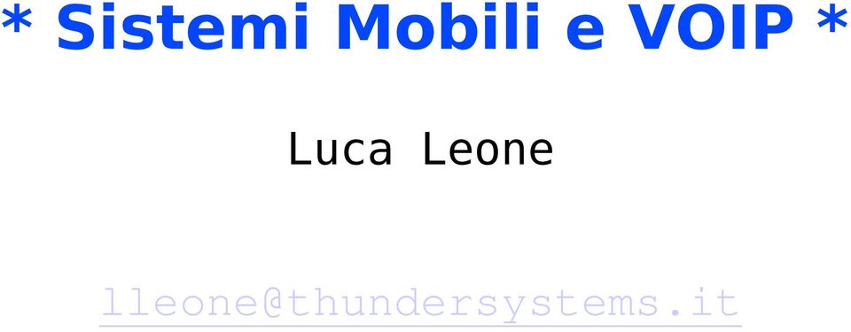 Luca Leone