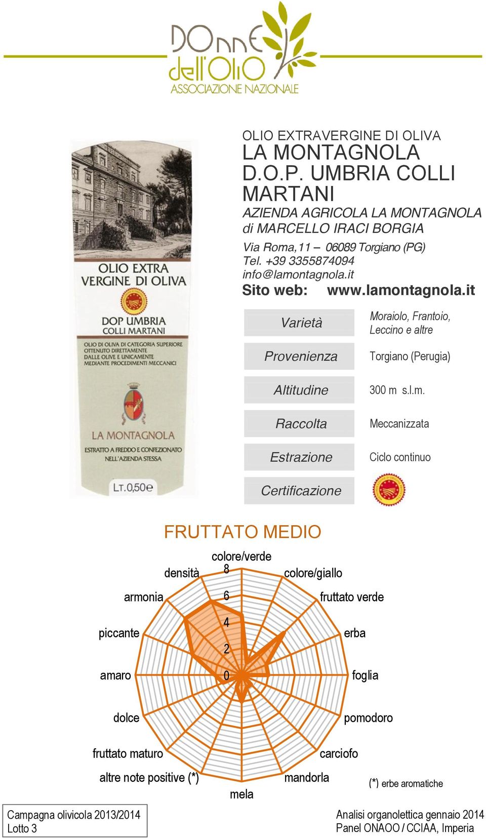 Torgiano (PG) Tel. +39 335579 info@lamontagnola.
