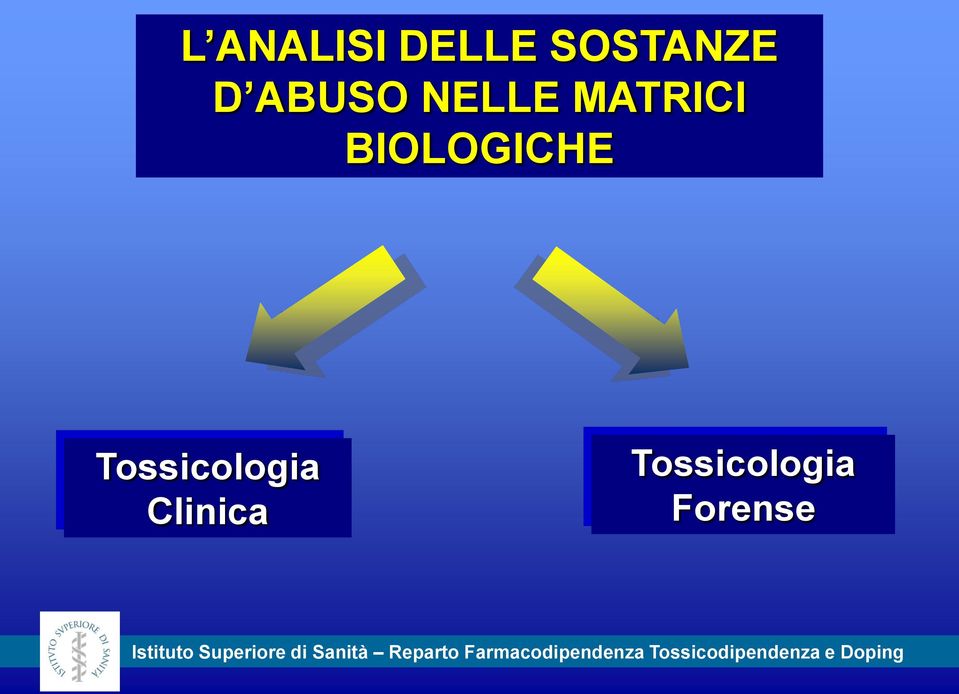 Tossicologia Forense Istituto Superiore di