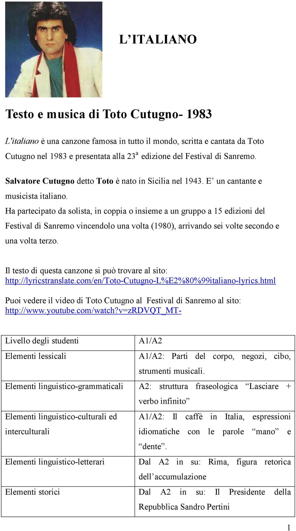 Ha partecipato da solista, in coppia o insieme a un gruppo a 15 edizioni del Festival di Sanremo vincendolo una volta (1980), arrivando sei volte secondo e una volta terzo.