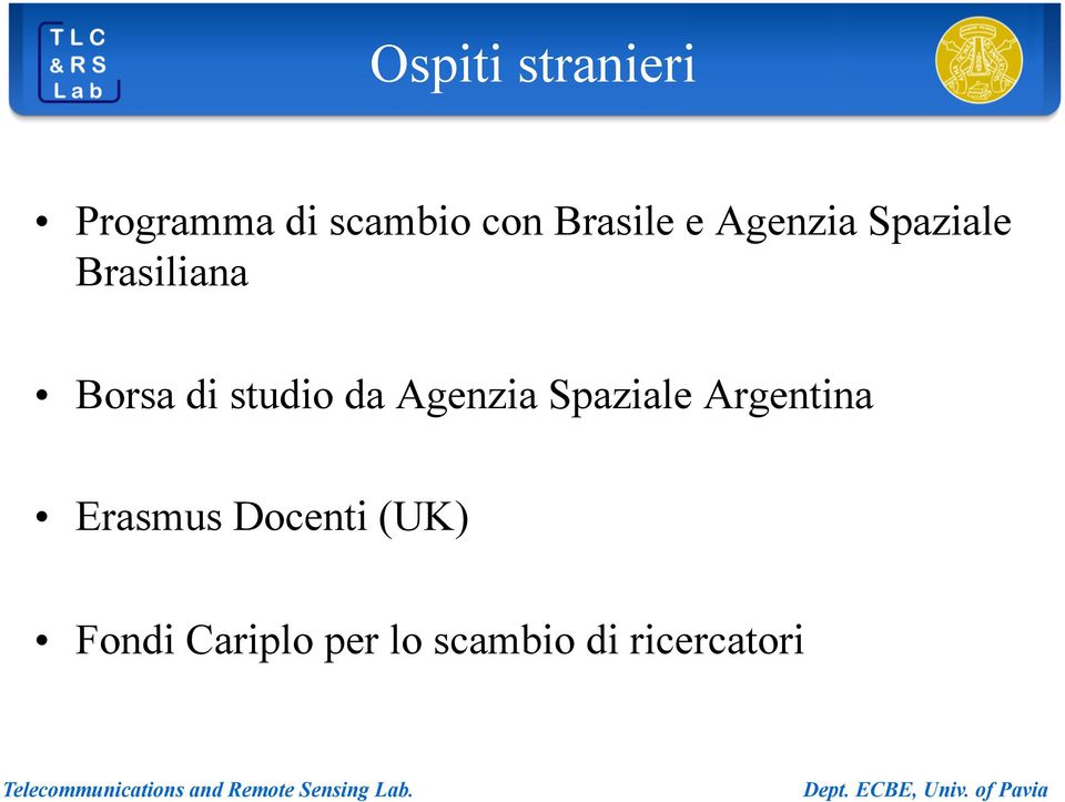 studio da Agenzia Spaziale Argentina Erasmus