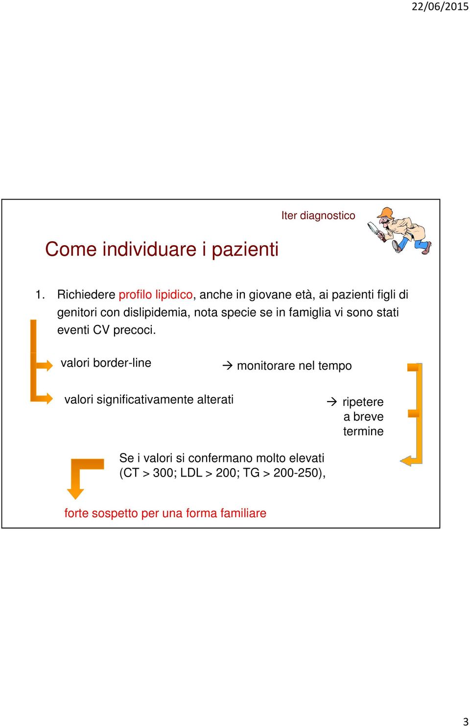 specie se in famiglia vi sono stati eventi CV precoci.