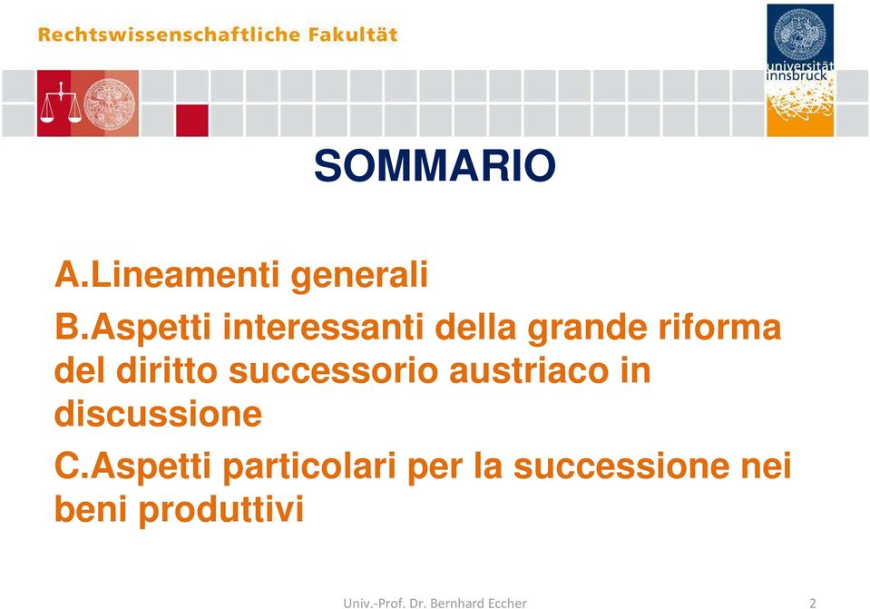 successorio austriaco in discussione C.