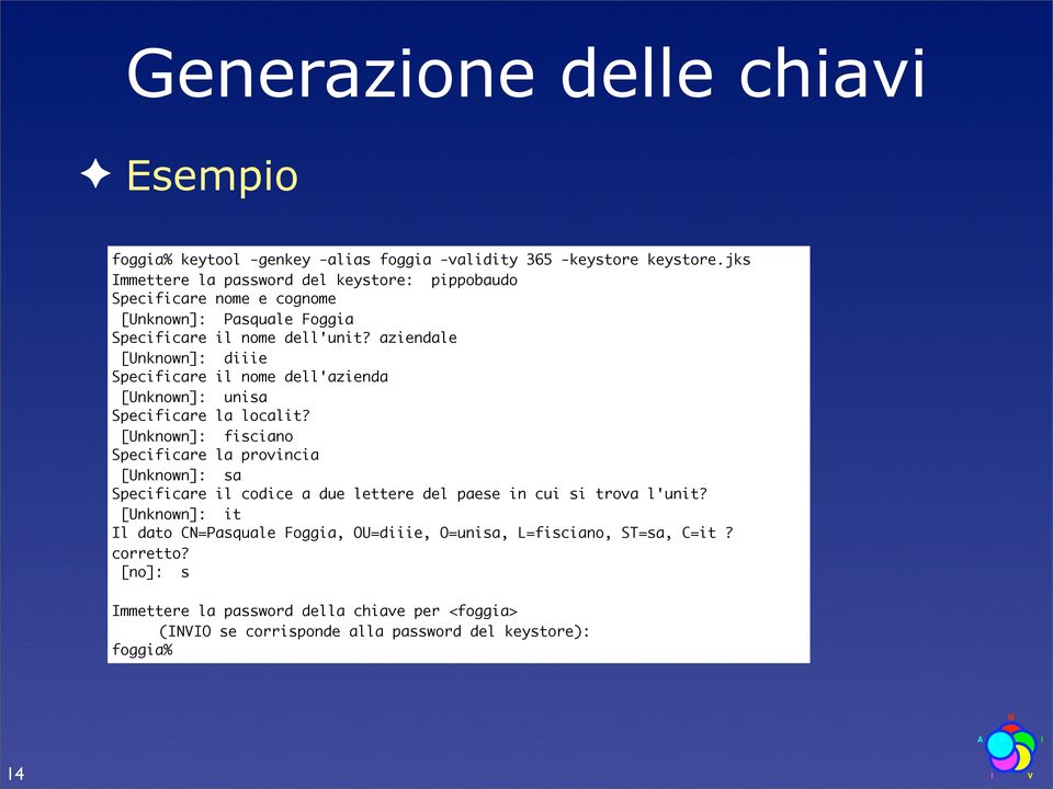 aziendale [Unknown]: diiie Specificare il nome dell'azienda [Unknown]: unisa Specificare la localit?