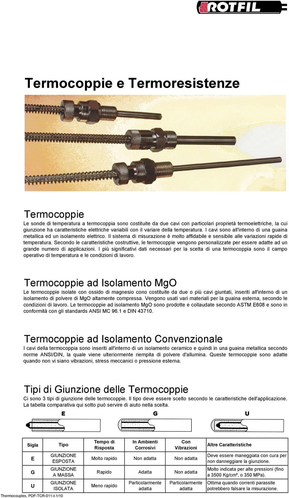 Il sistema di misurazione è molto affidabile e sensibile alle variazioni rapide di temperatura.