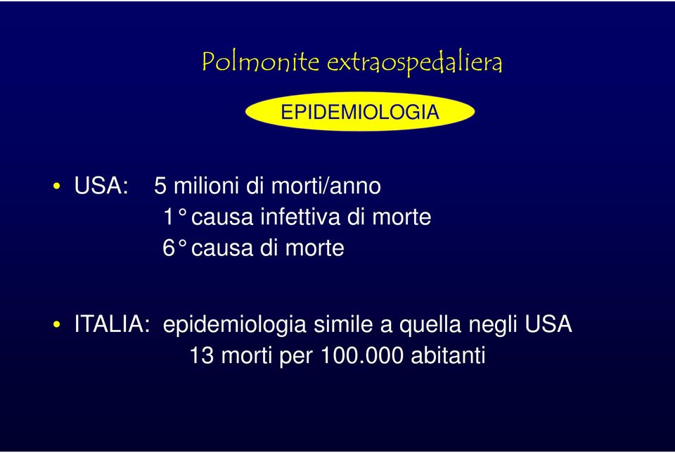 morte 6 causa di morte ITALIA: epidemiologia