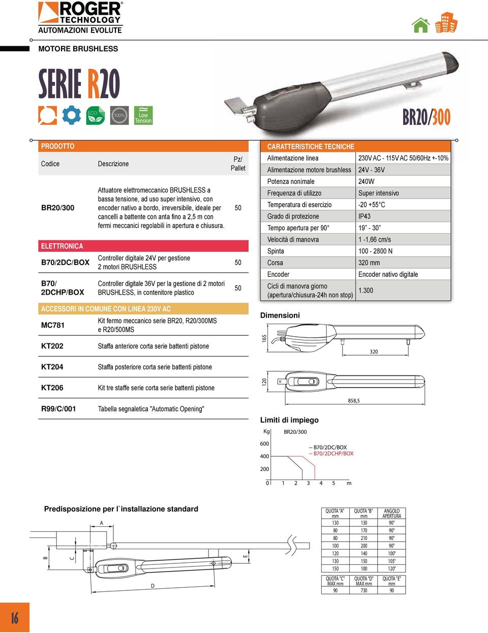 Controller digitale 24V per gestione 2 motori BRUSHLESS Controller digitale V per la gestione di 2 motori BRUSHLESS, in contenitore plastico ACCESSORI IN COMUNE CON LINEA 230V AC MC781 it fermo