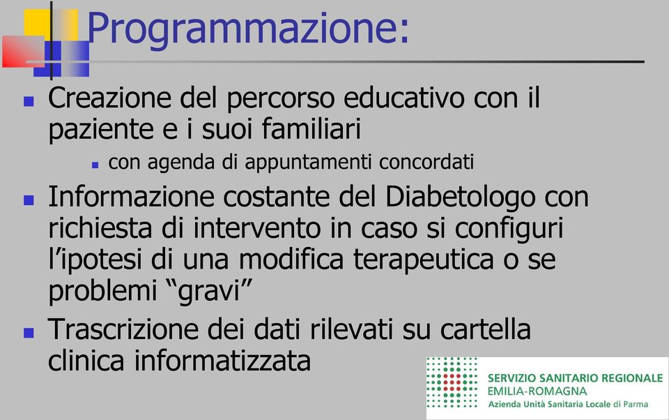 Diabetologo con richiesta di intervento in caso si configuri l ipotesi di una