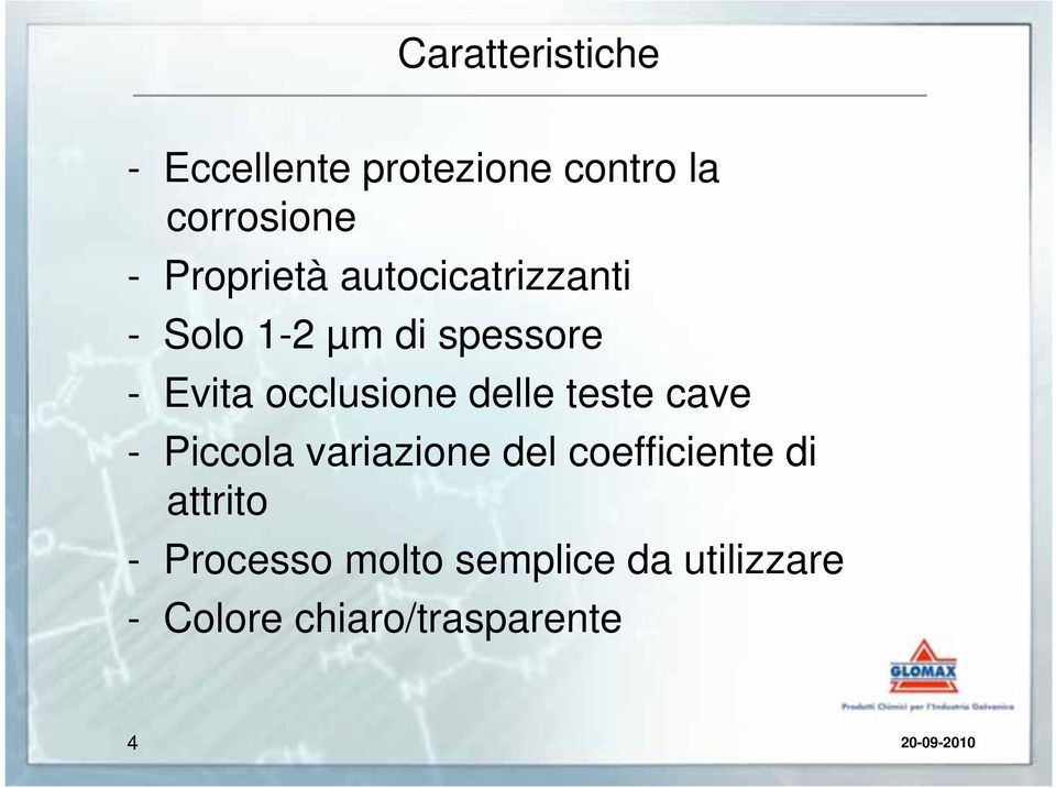 occlusione delle teste cave - Piccola variazione del coefficiente