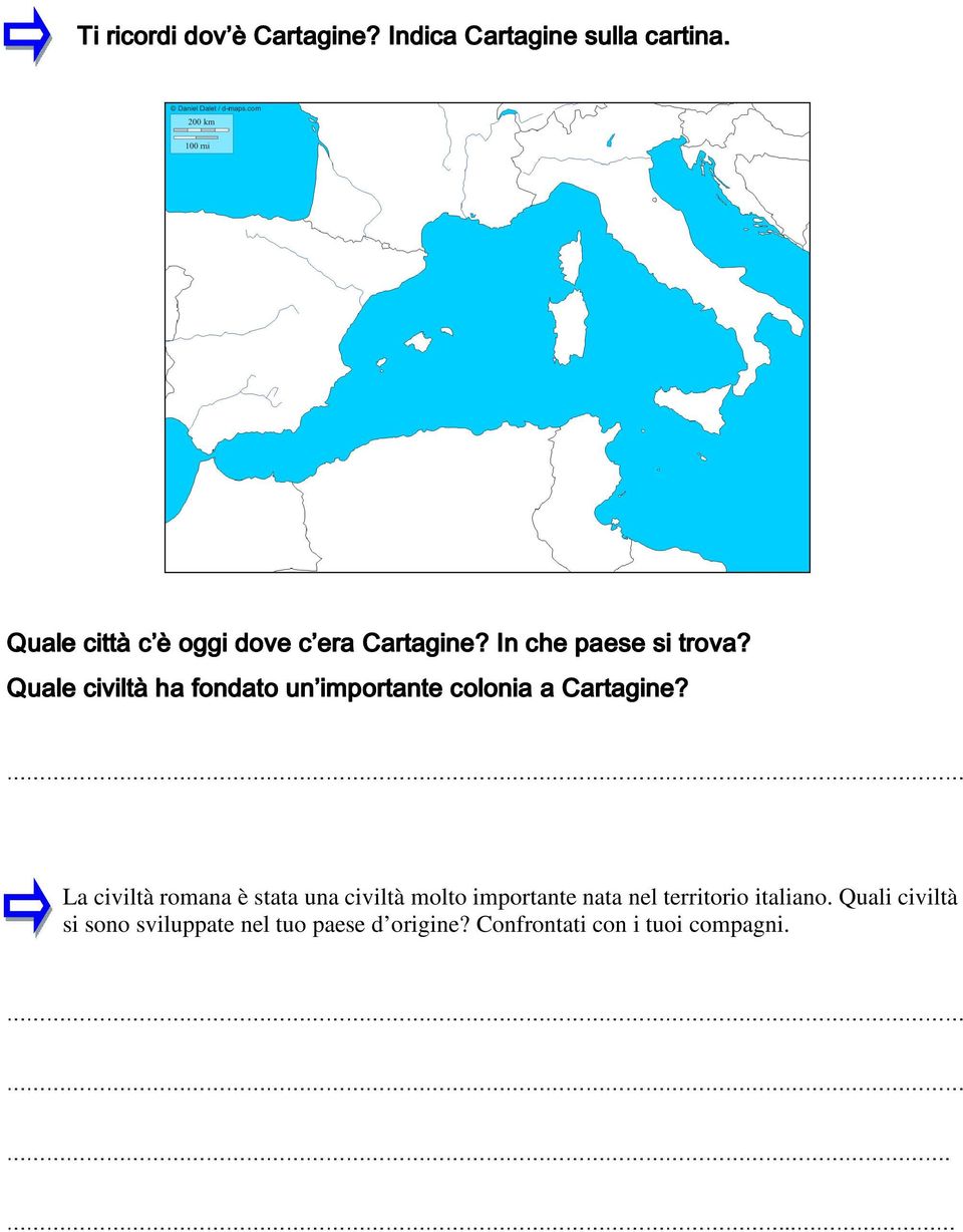 Quale civiltà ha fondato un importante colonia a Cartagine?