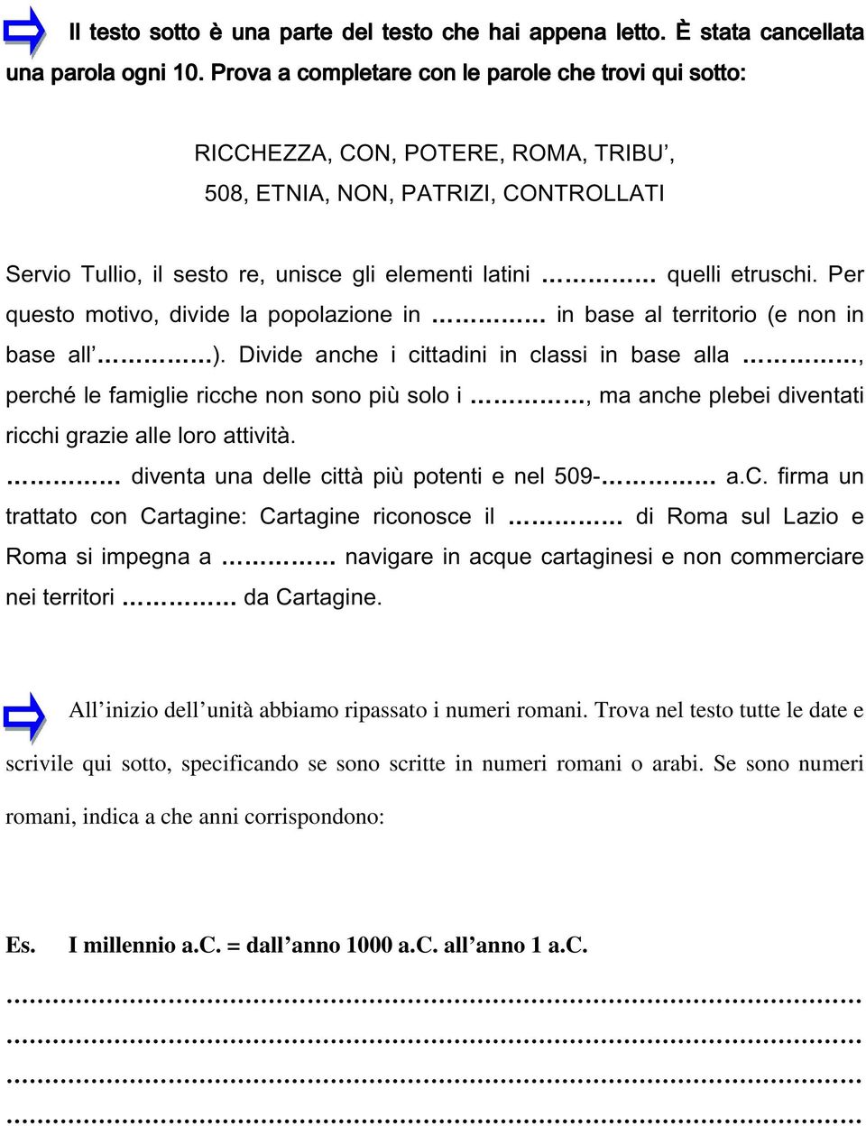 Per questo motivo, divide la popolazione in in base al territorio (e non in base all ).