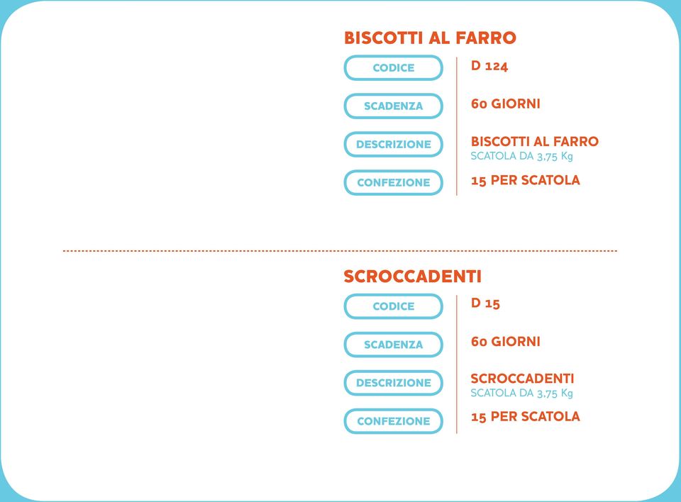 SCATOLA SCROCCADENTI D 15