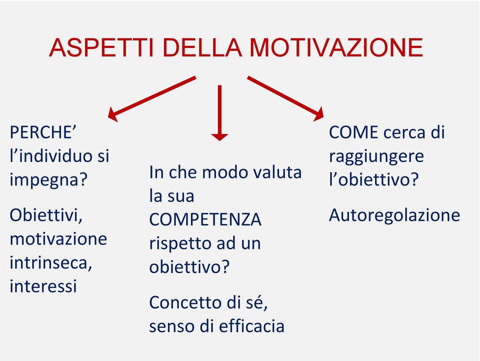 la sua COMPETENZA rispetto ad un obiettivo?