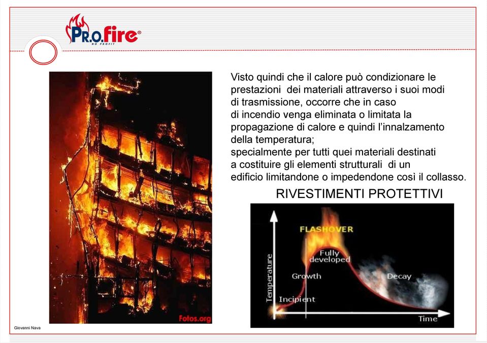 quindi l innalzamento della temperatura; specialmente per tutti quei materiali destinati a costituire