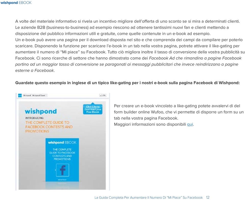 e-book ad esempio. Un e-book può avere una pagina per il download disposta nel sito e che comprenda dei campi da compilare per poterlo scaricare.