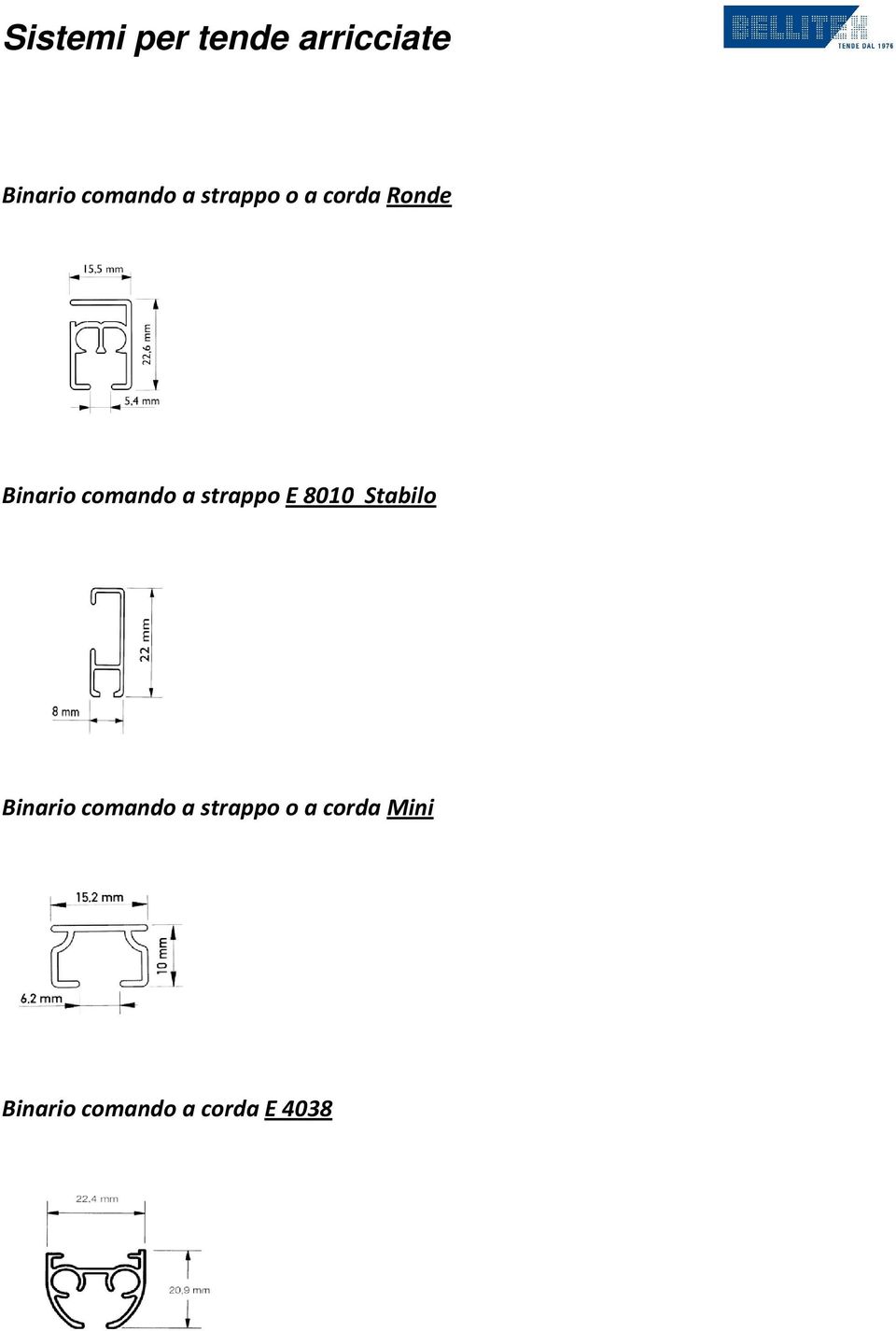 strappo E 8010 Stabilo inario comando a