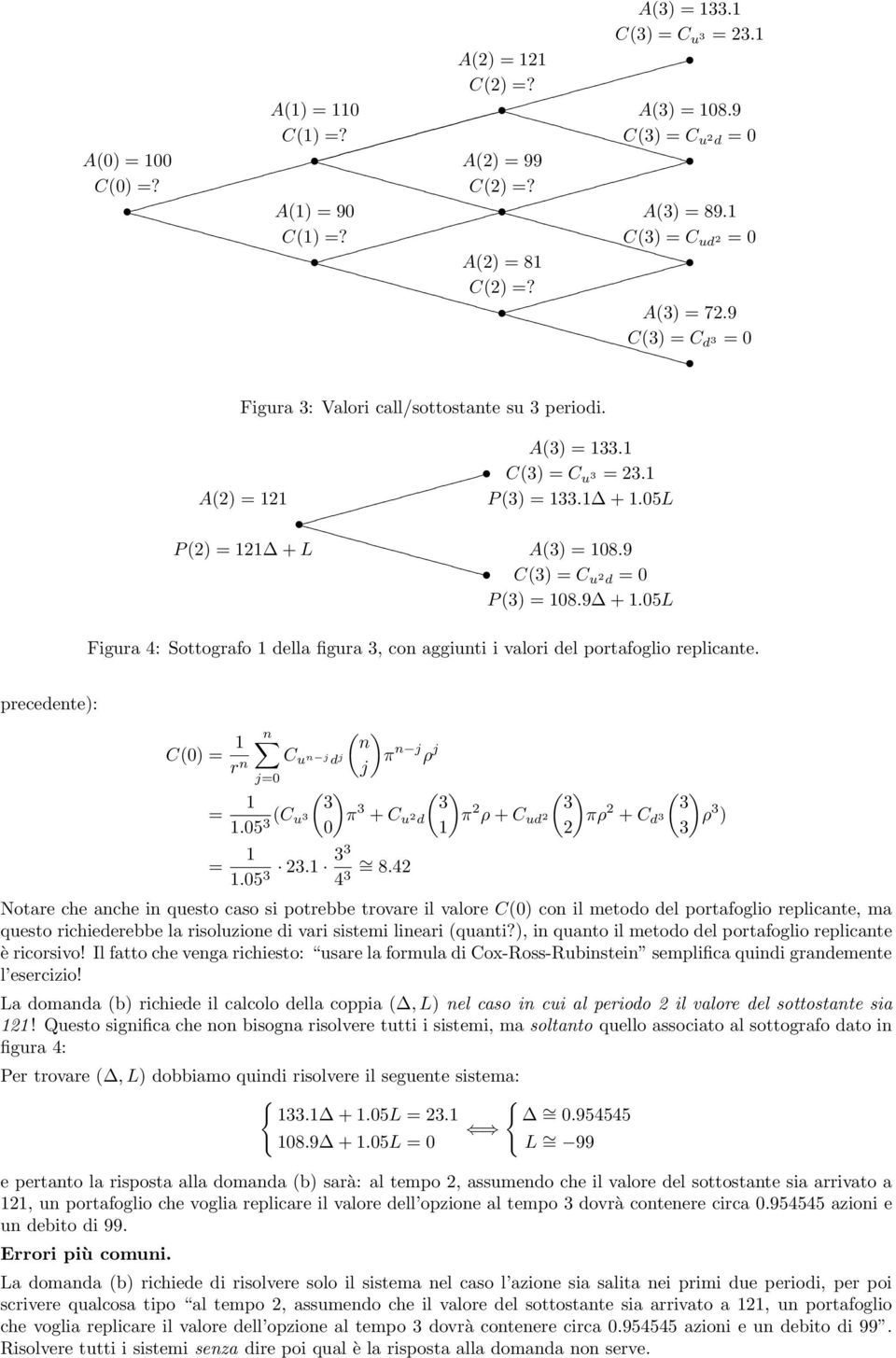 precedente): C() = r n n ( n C u n j d j j j= =.5 (C u ) π n j ρ j ( ) π + C u d =..5 4 = 8.