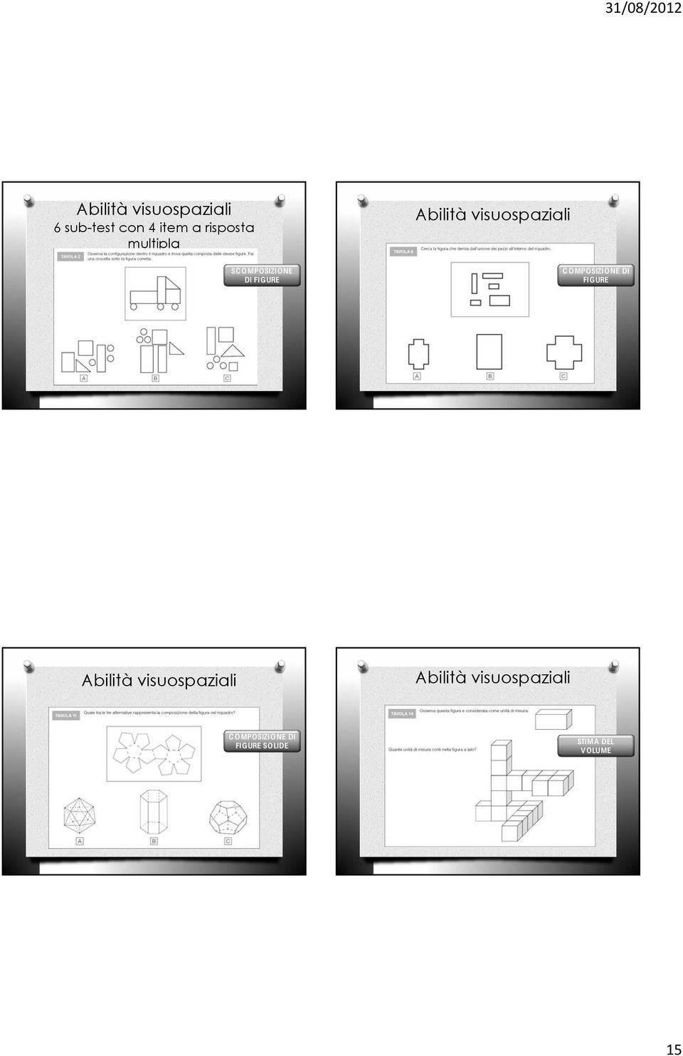 MPSIZINE DI FIGURE Abilità visuospaziali Abilità