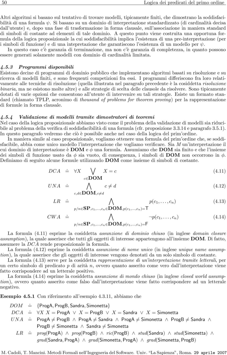 costante ad elementi di tale dominio.