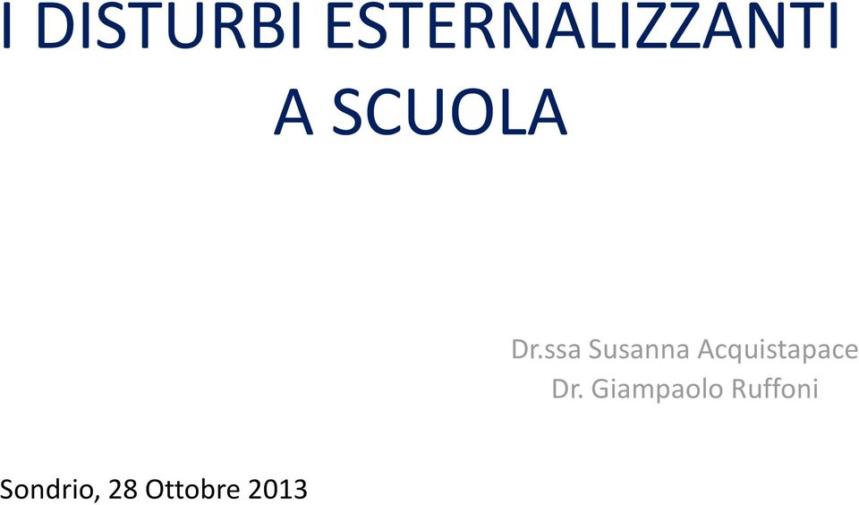ssa Susanna Acquistapace Dr.