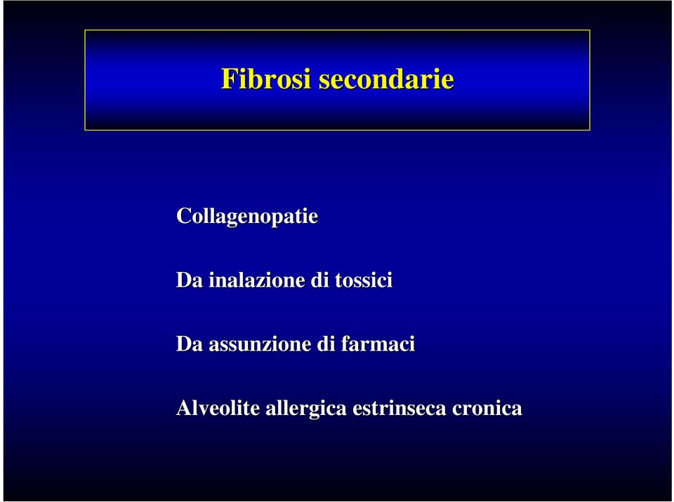 di tossici Da assunzione di