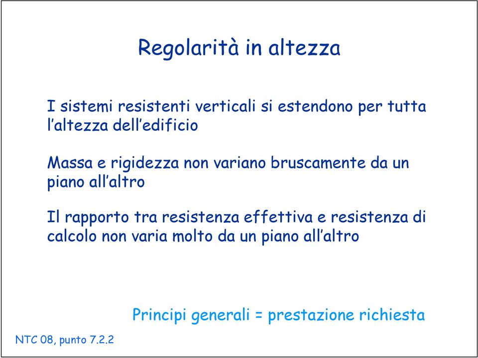 altro Il rapporto tra resistenza effettiva e resistenza di calcolo non varia