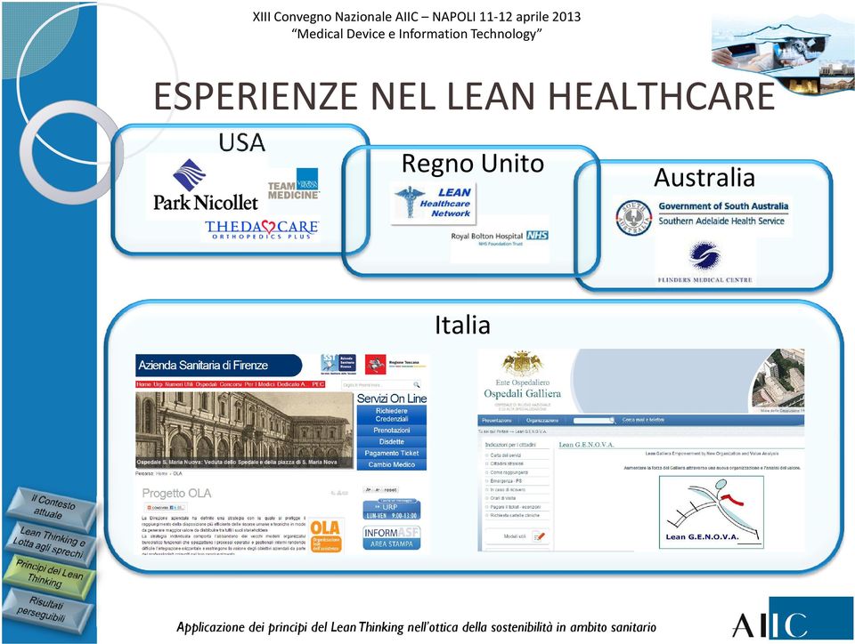 ESPERIENZE NEL LEAN