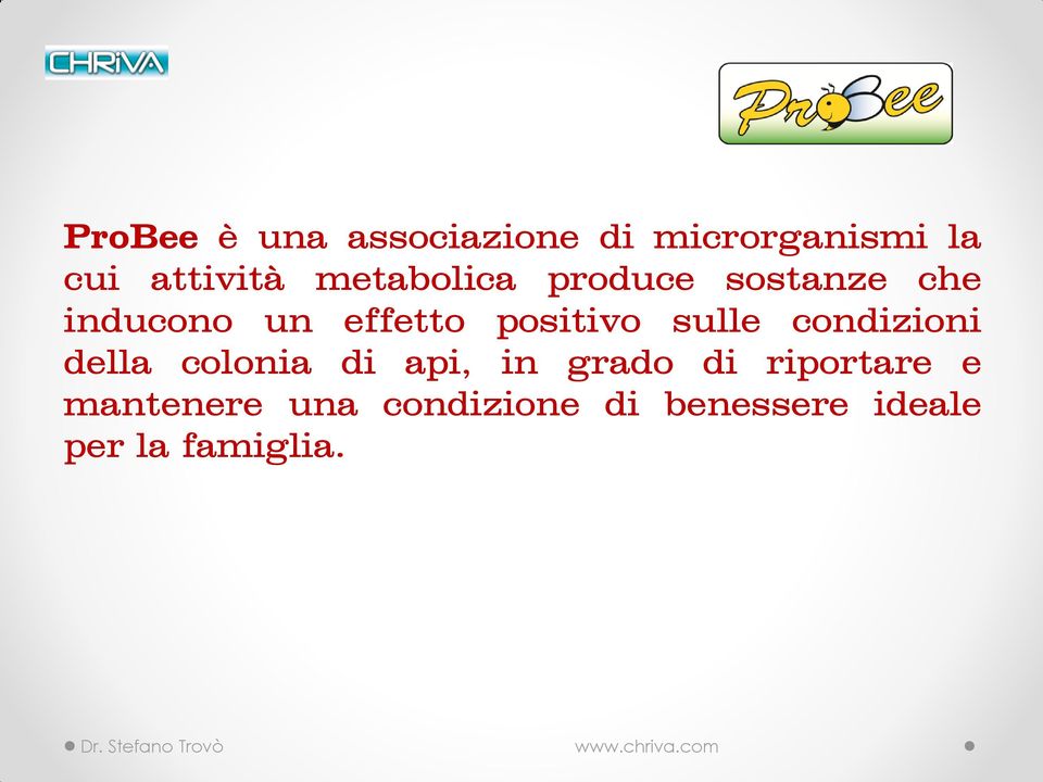 sulle condizioni della colonia di api, in grado di riportare