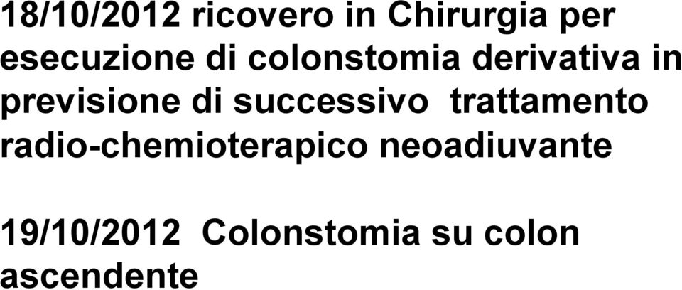 successivo trattamento radio-chemioterapico