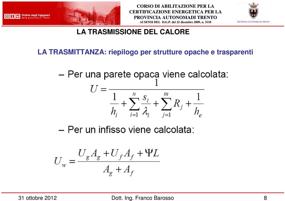 TRASMITTANZA: