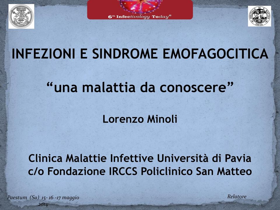 Università di Pavia c/o Fondazione IRCCS Policlinico