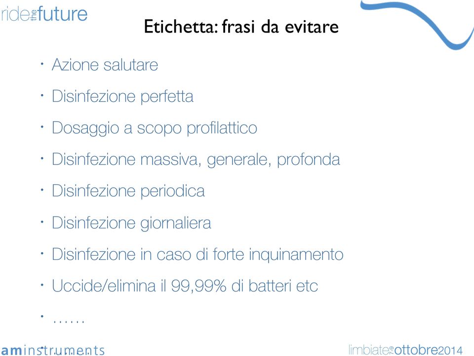 profonda Disinfezione periodica Disinfezione giornaliera