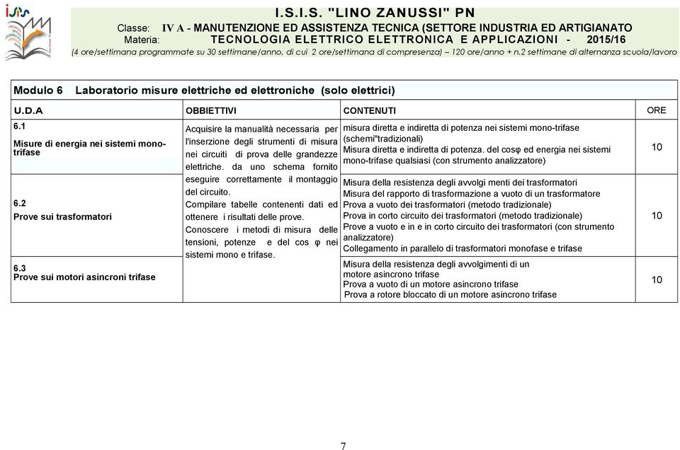 da uno schema fornito eseguire correttamente il montaggio del circuito. Compilare tabelle contenenti dati ed ottenere i risultati delle prove.