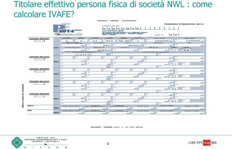 società NWL : come