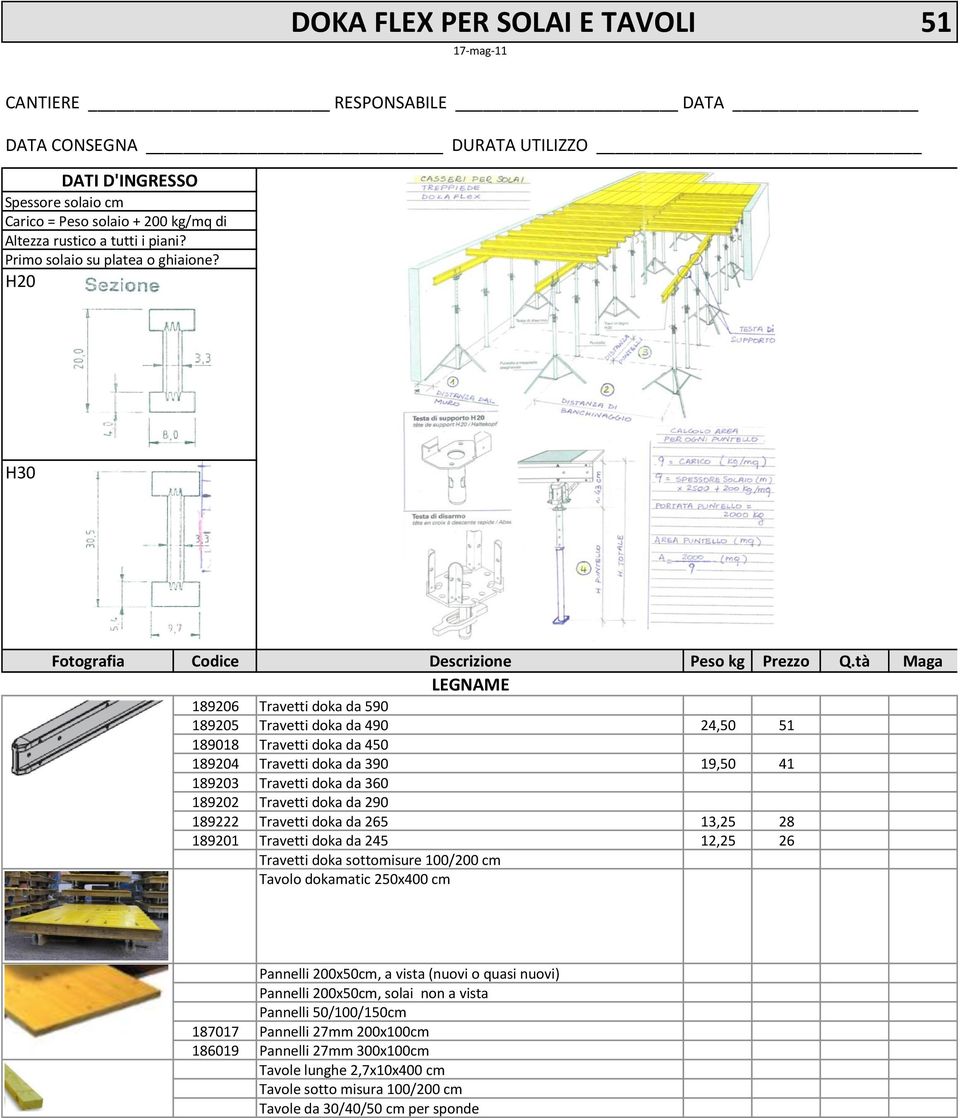 tà Maga LEGNAME 189206 Travetti doka da 590 189205 Travetti doka da 490 24,50 51 189018 Travetti doka da 450 189204 Travetti doka da 390 19,50 41 189203 Travetti doka da 360 189202 Travetti doka da