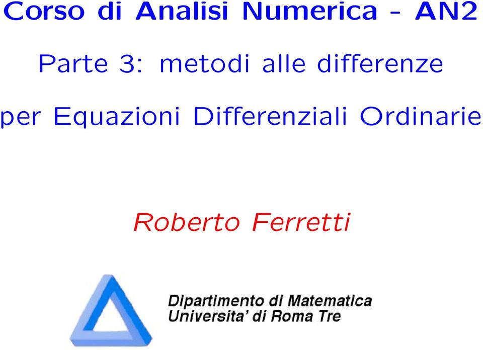 differenze per Equazioni