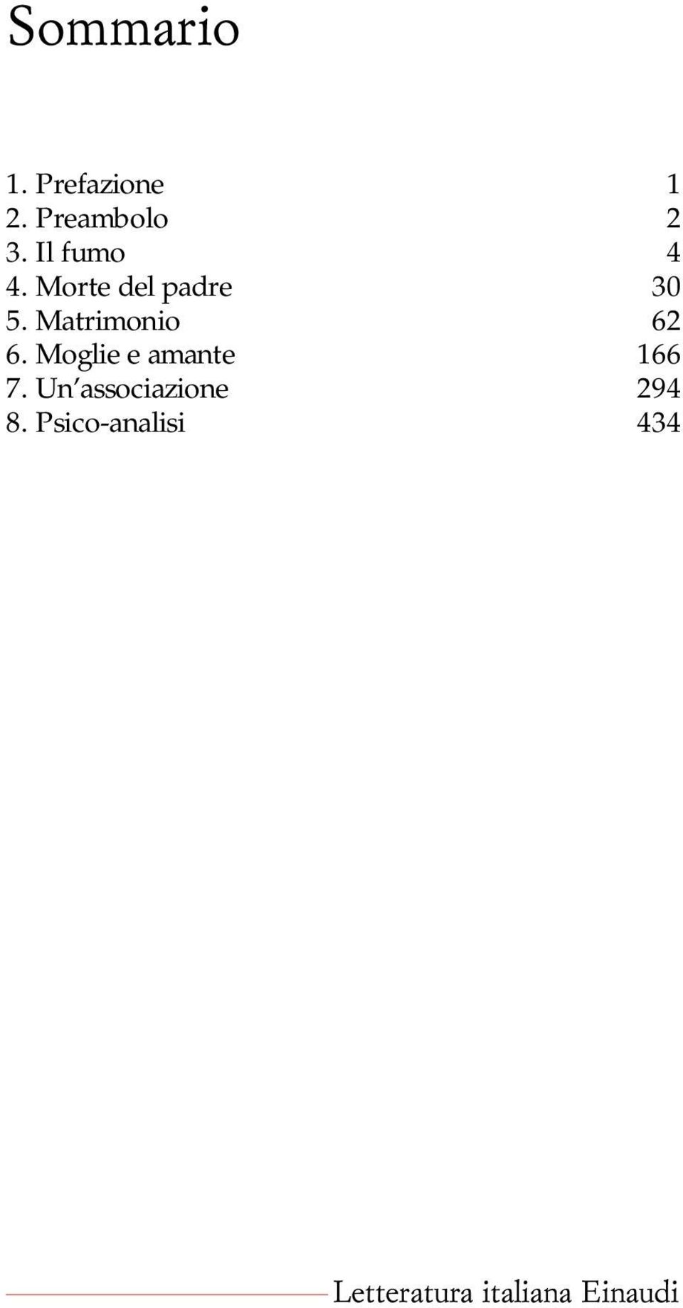 Morte del padre 30 5. Matrimonio 62 6.