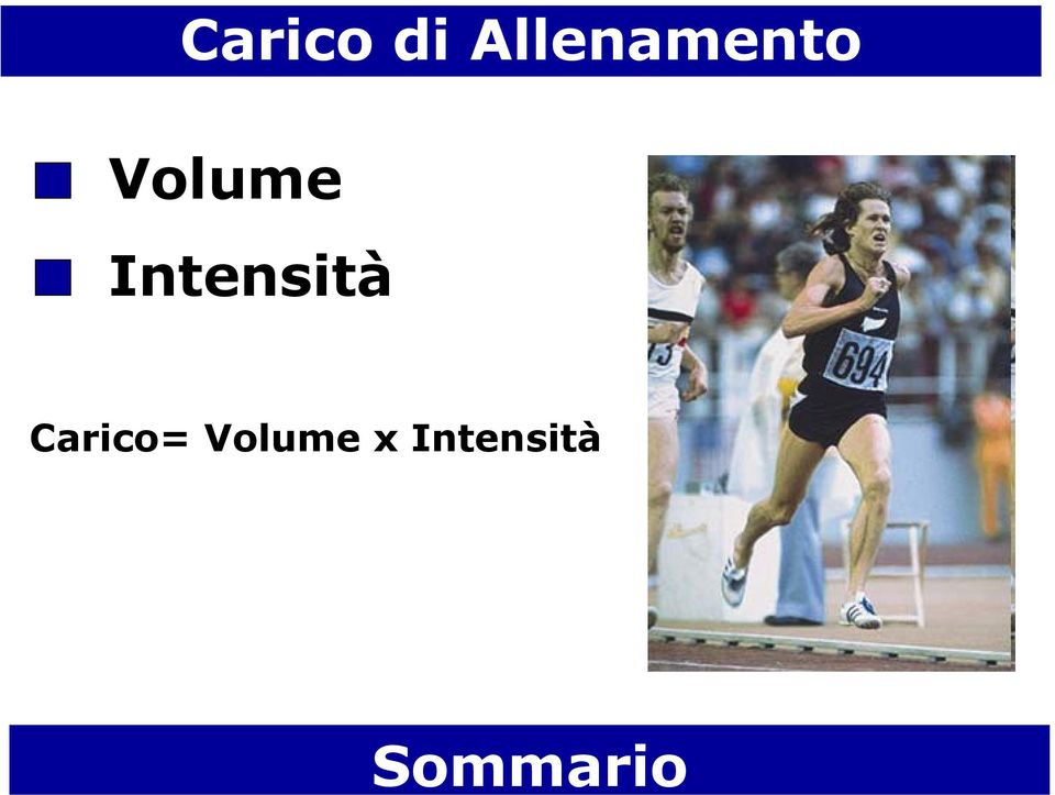 Sommario Volume