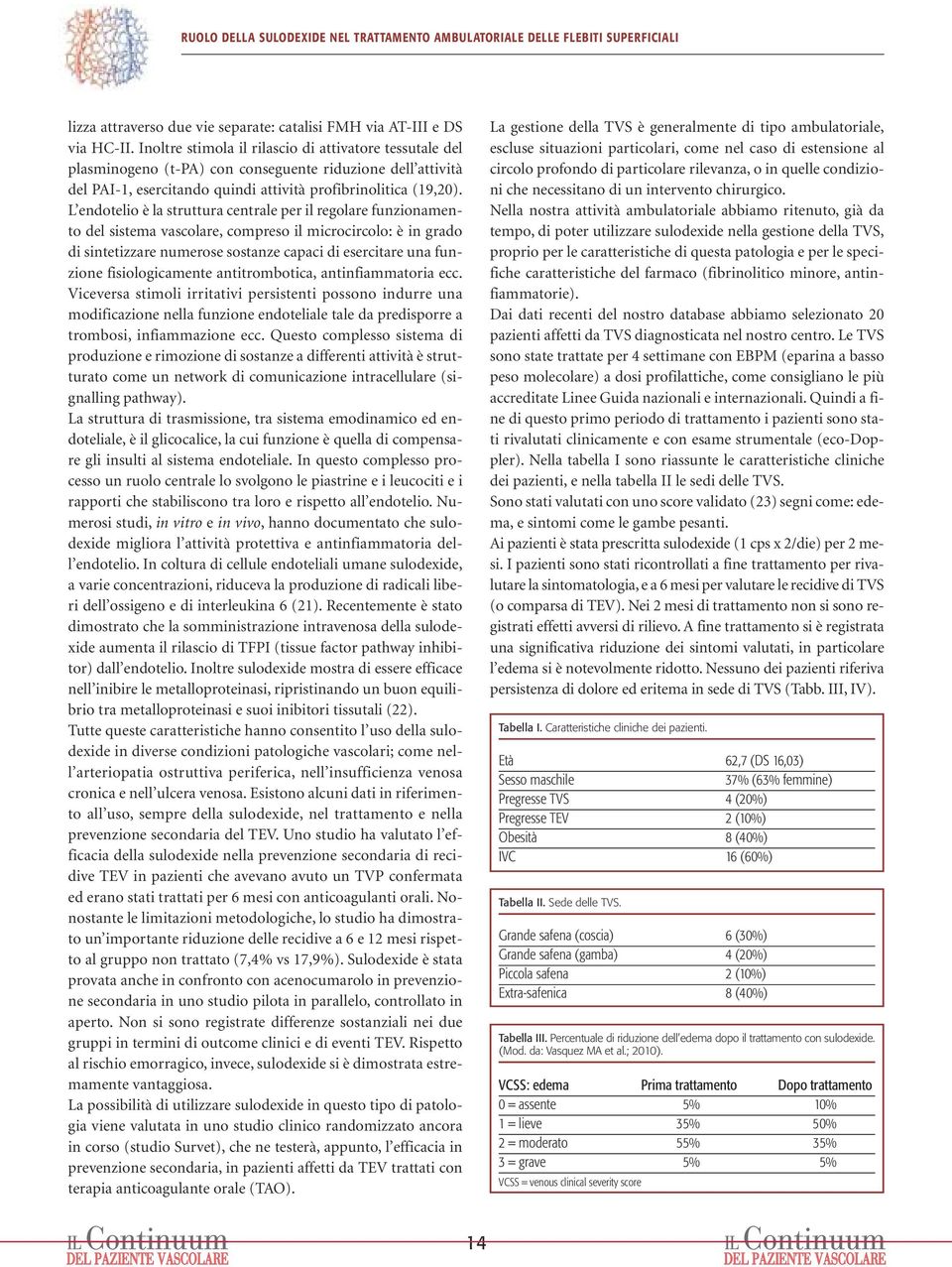 L endotelio è la struttura centrale per il regolare funzionamento del sistema vascolare, compreso il microcircolo: è in grado di sintetizzare numerose sostanze capaci di esercitare una funzione