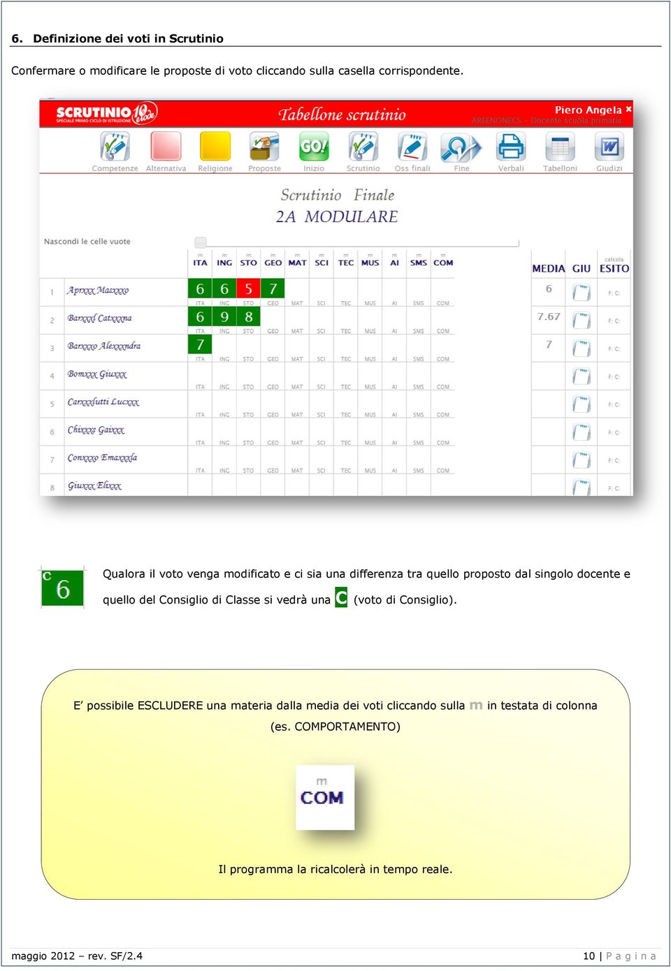 Qualora il voto venga modificato e ci sia una differenza tra quello proposto dal singolo docente e quello del