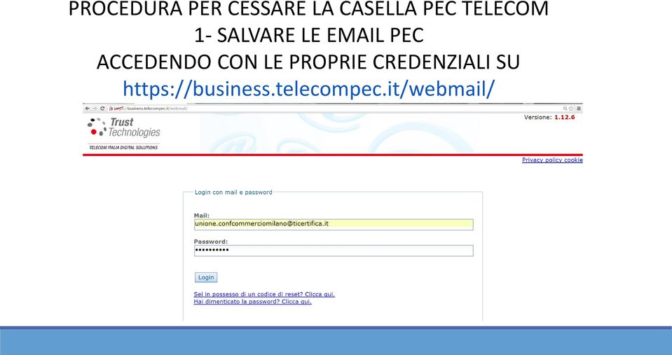 ACCEDENDO CON LE PROPRIE CREDENZIALI