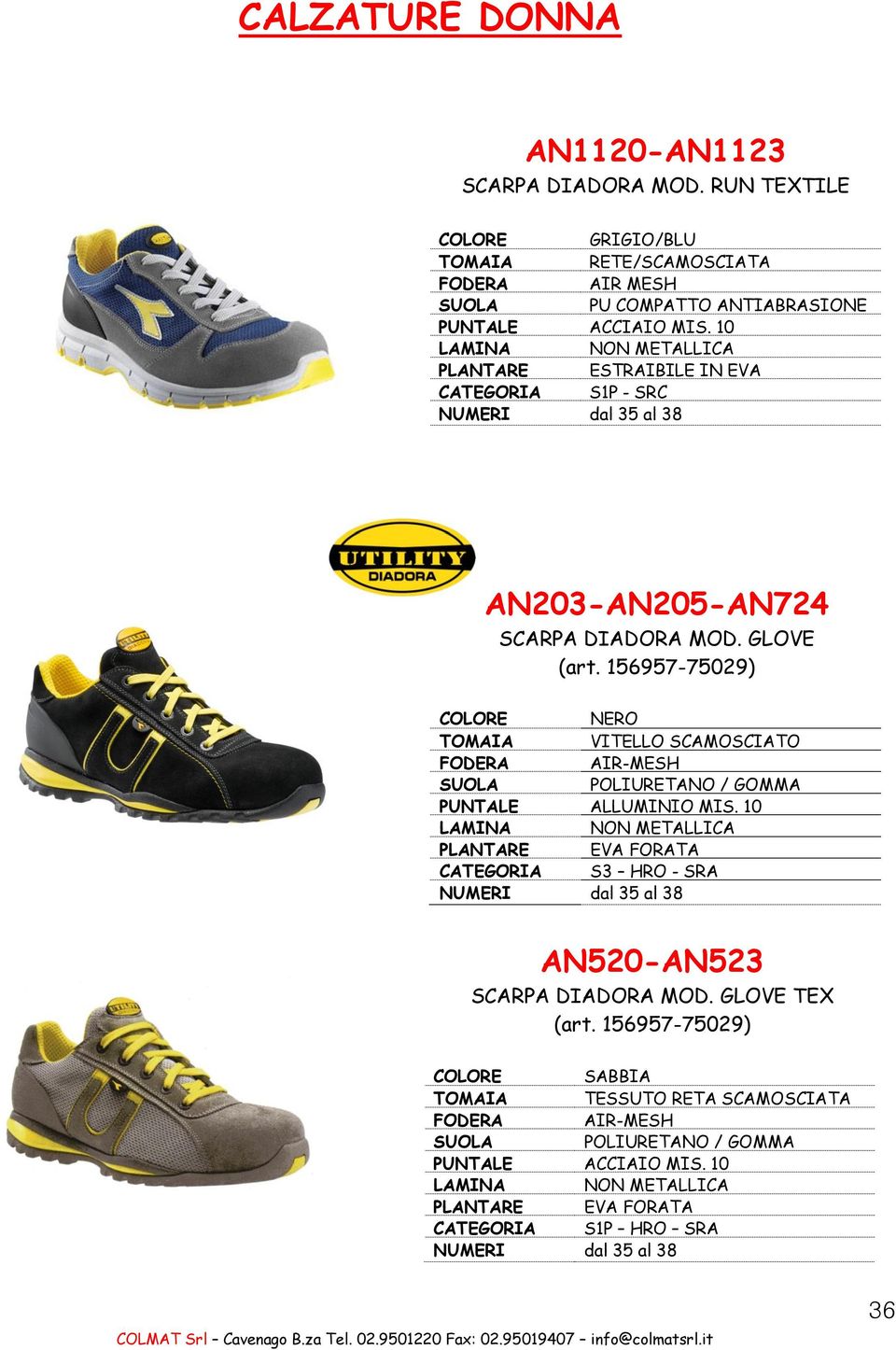 156957-75029) TOMAIA VITELLO SCAMOSCIATO FODERA AIR-MESH PUNTALE ALLUMINIO MIS.