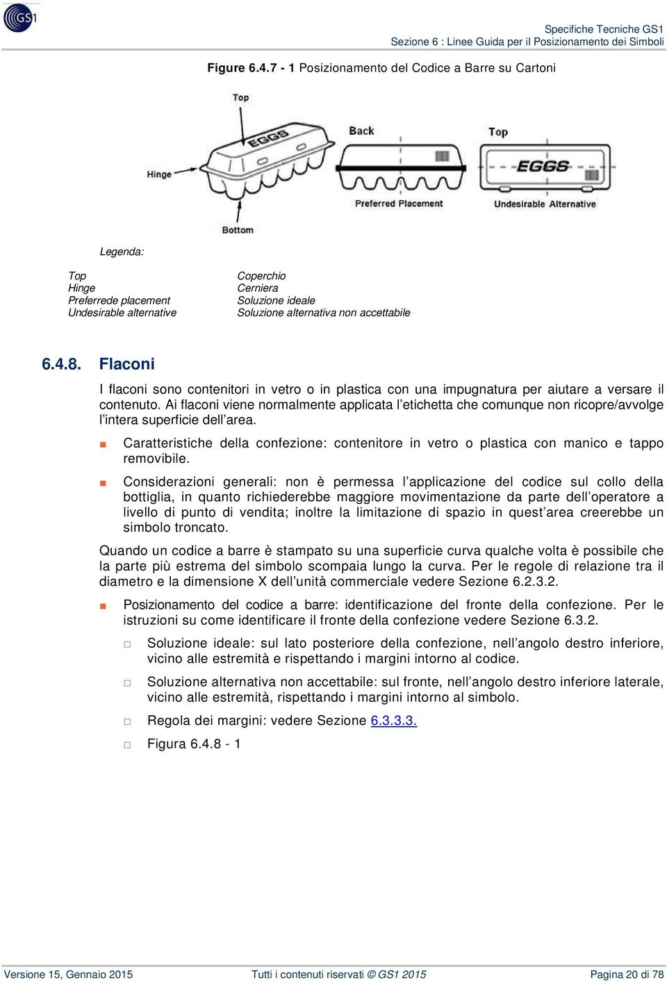 Ai flaconi viene normalmente applicata l etichetta che comunque non ricopre/avvolge l intera superficie dell area.